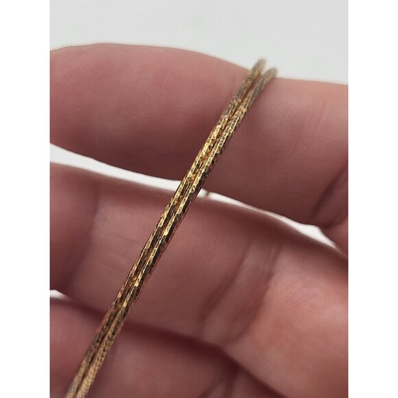 VTG Dyadema Sterling Silver 925 Textured Thin Hoop Earrings - Picture 8 of 9